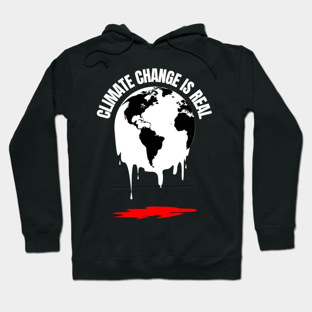 Climate Change is Real | Bleeding Eath Hoodie by Merch4Days